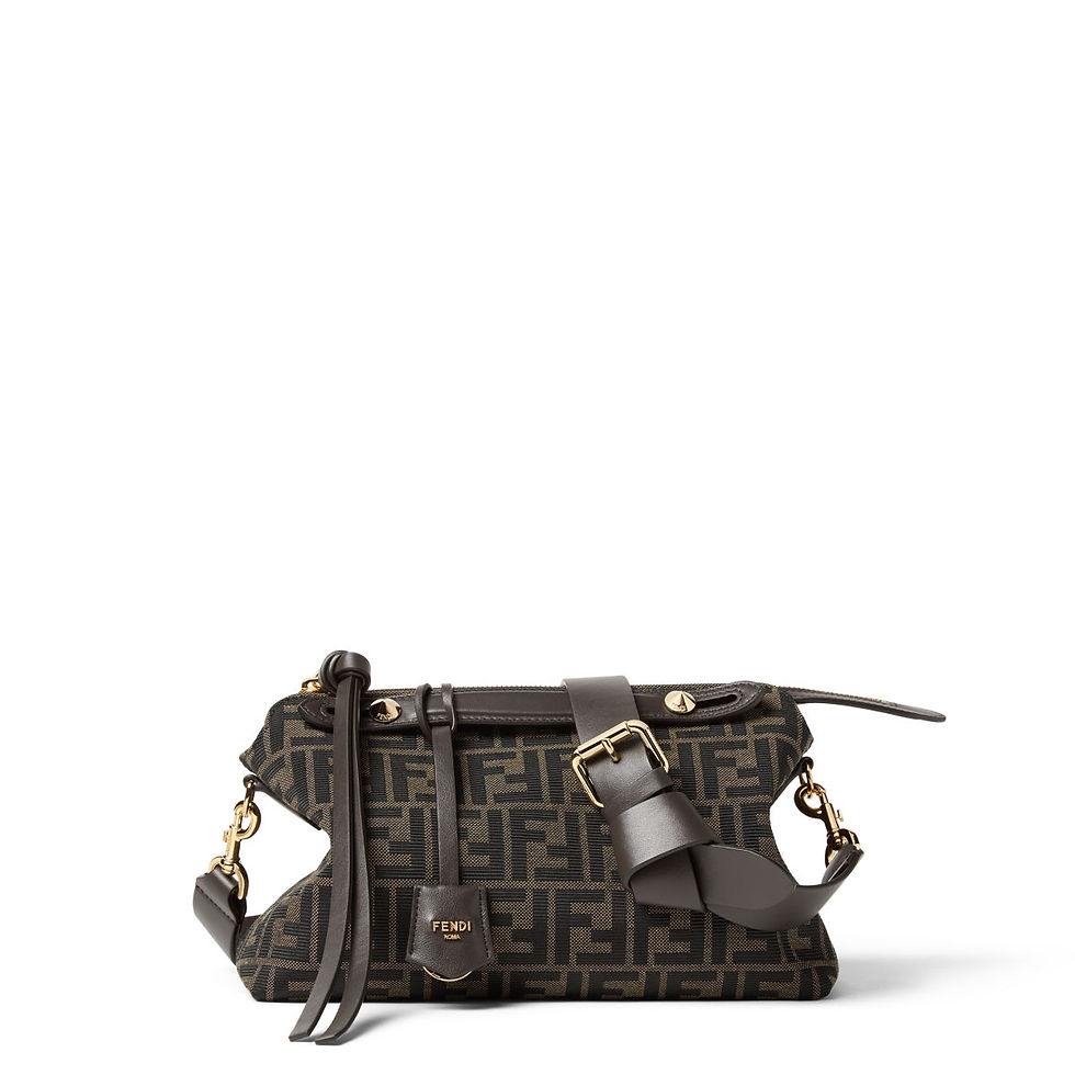 Fendi By The Way Soft Medium bag in brown FF Zucca jacquard – view 2