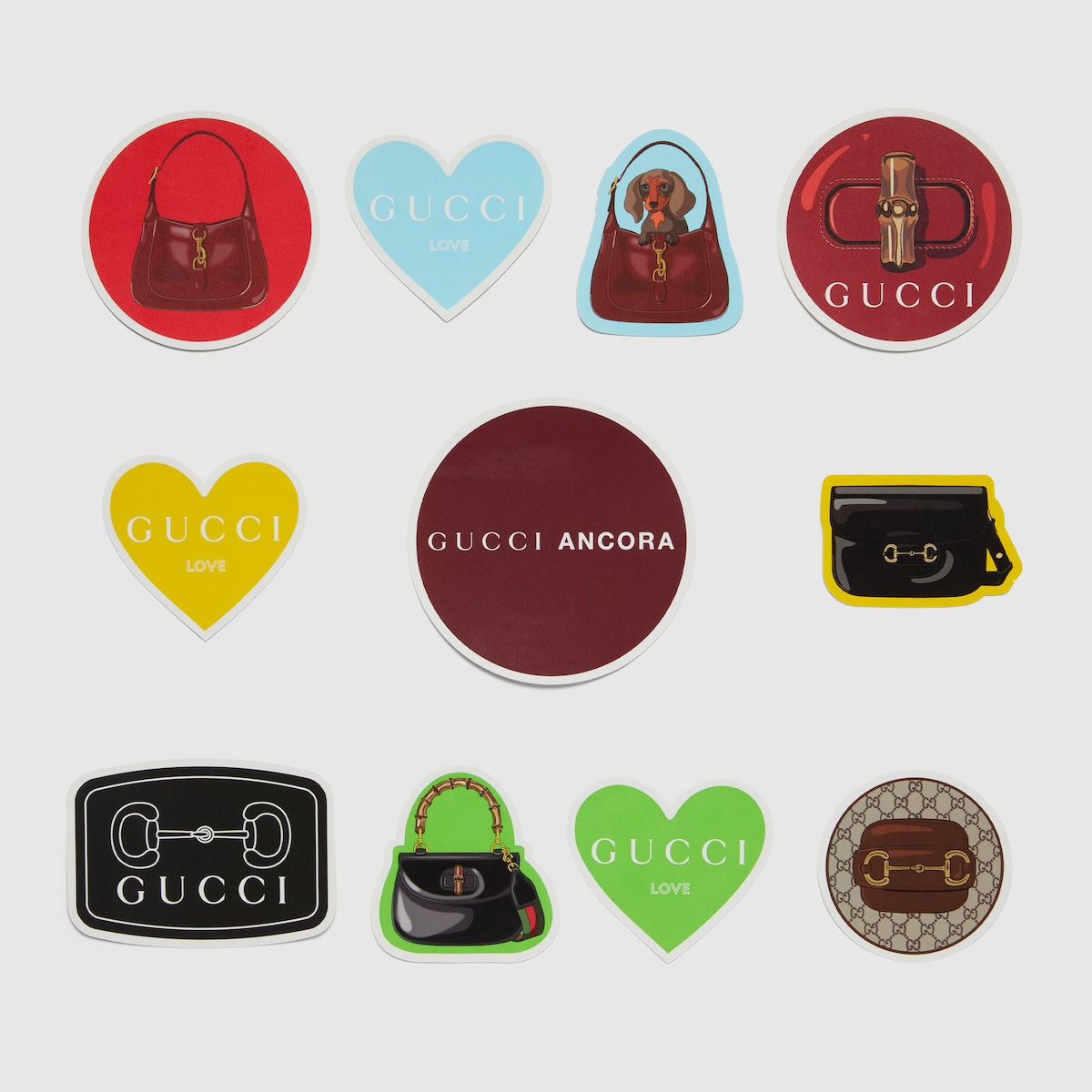 Gucci Handbags luggage stickers - multicolour