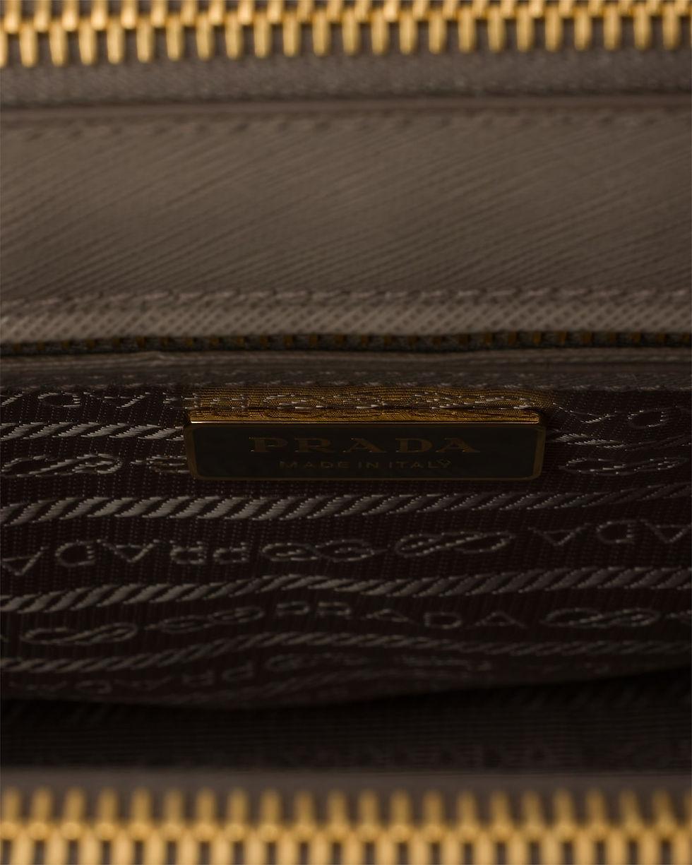 Thumbnail: Prada Galleria medium bag in clay grey Saffiano leather – view 4