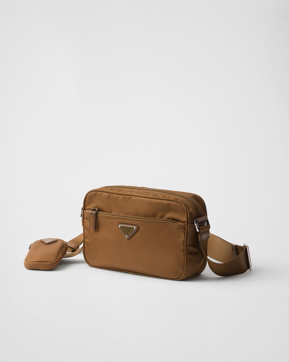 Prada rectangular shoulder bag in brandy Re-Nylon – view 2