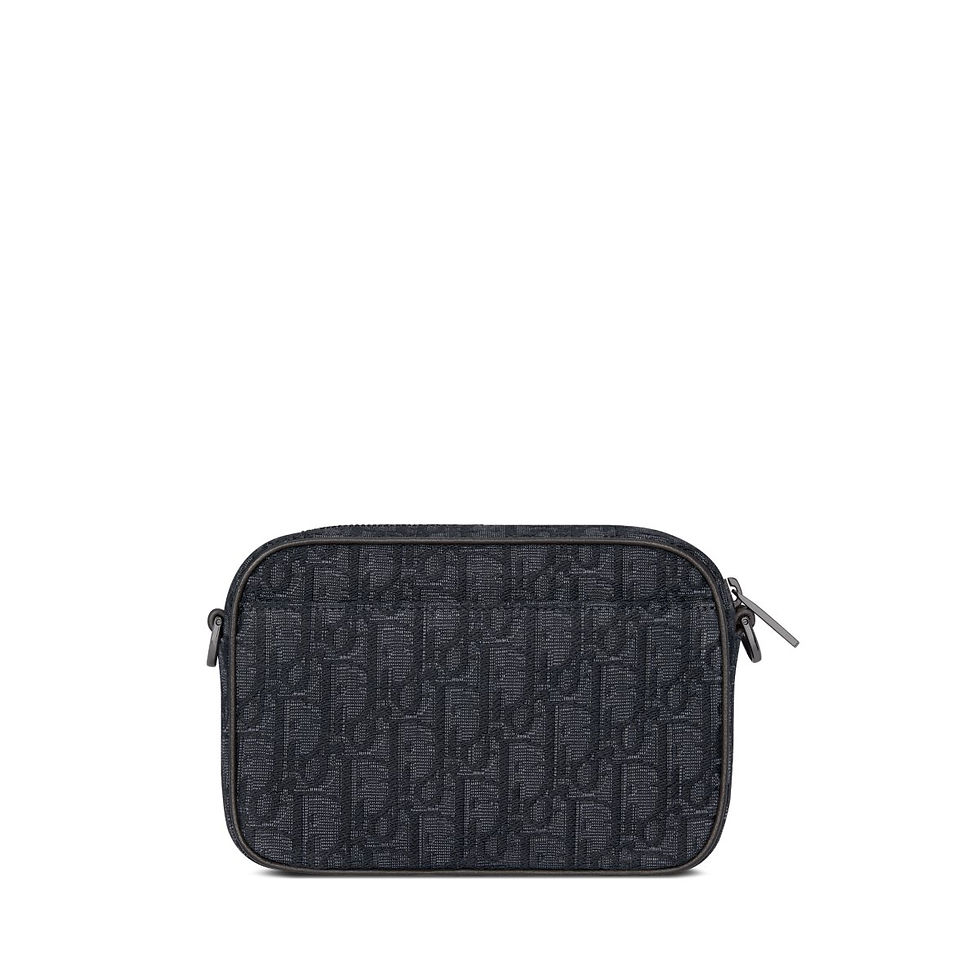 Thumbnail: Dior Mini Safari Bag with Strap in Black Dior Oblique Jacquard – view 5