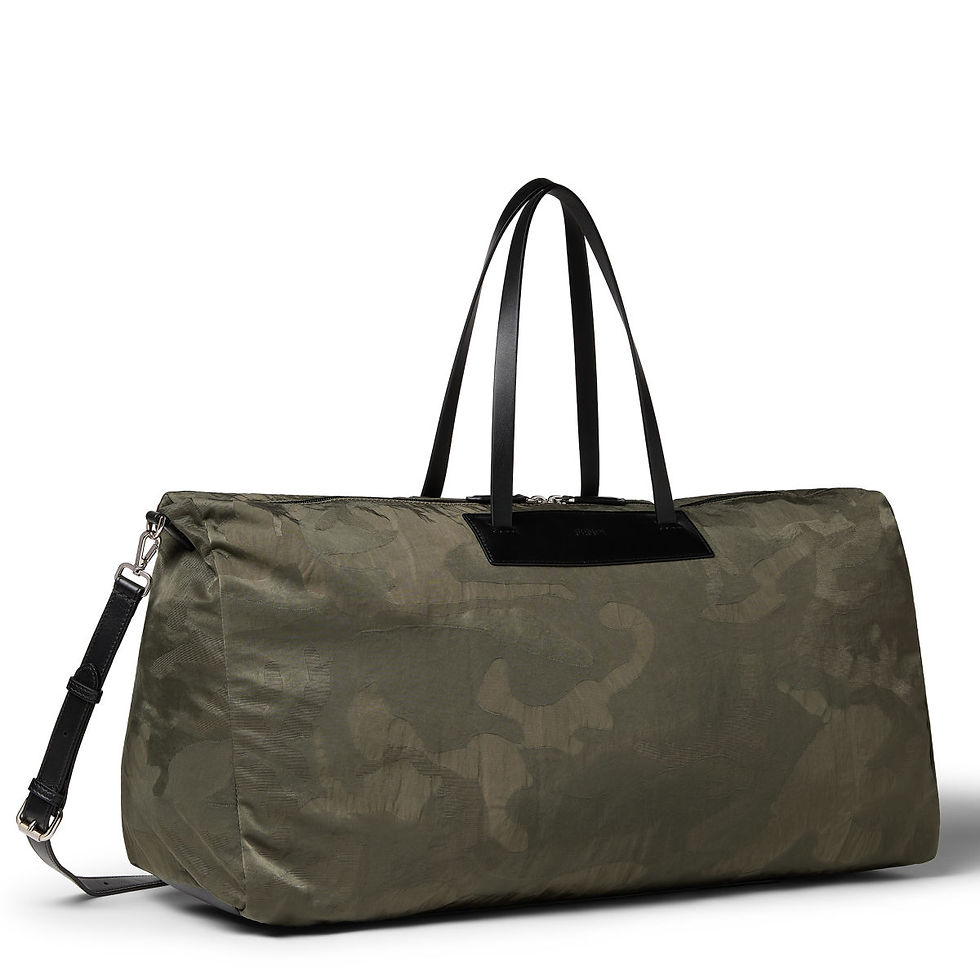 Fendi Duffle bag in grey-green patchwork technical fabric – view 2