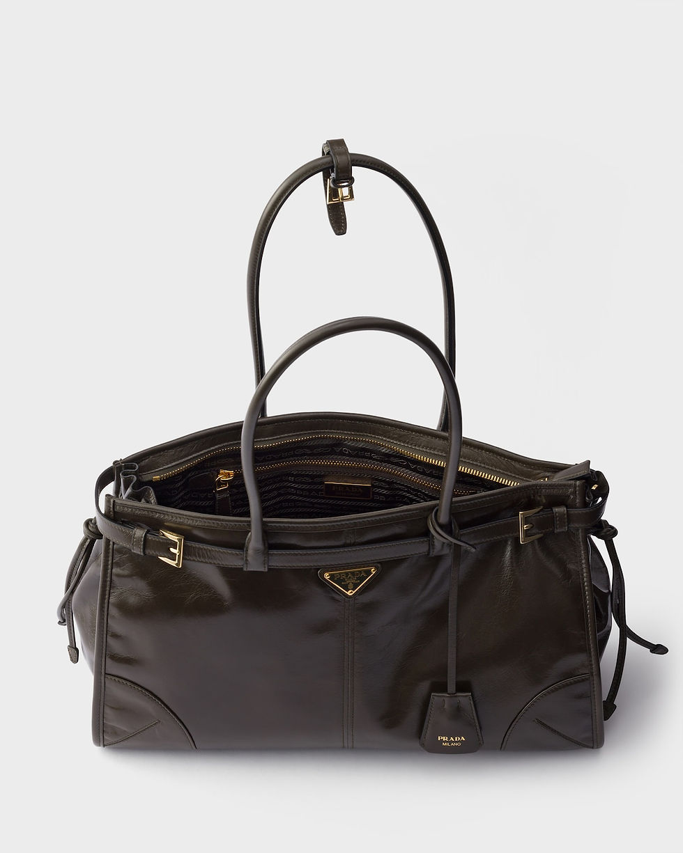Thumbnail: Prada Bonnie Large bag in forest leather – view 5