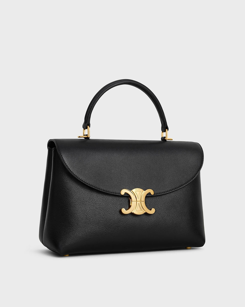 Celine Medium Nino bag in black supple grained calfskin – view 2