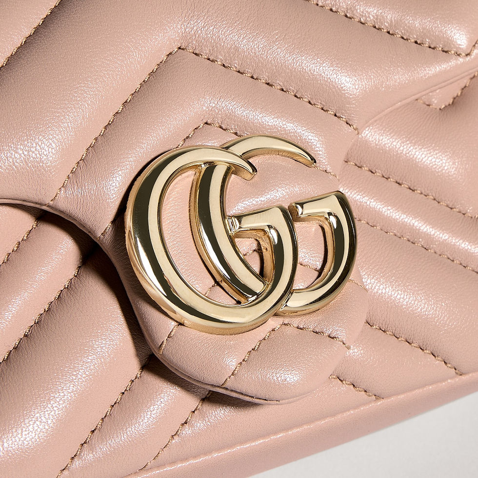 Thumbnail: Gucci GG Marmont mini shoulder bag - pink beige leather