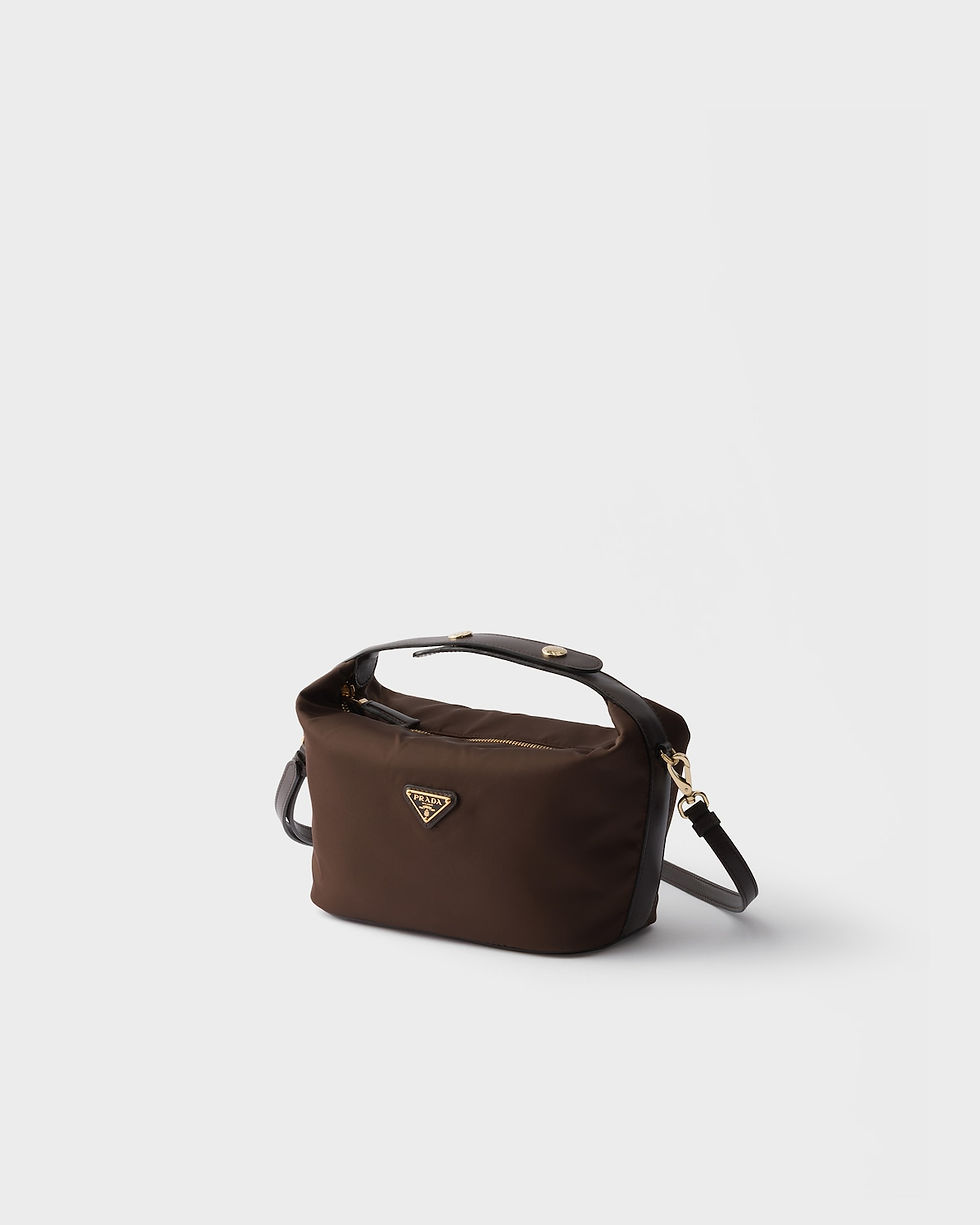 Prada Chérie mini bag in sienna Re-Nylon – view 2