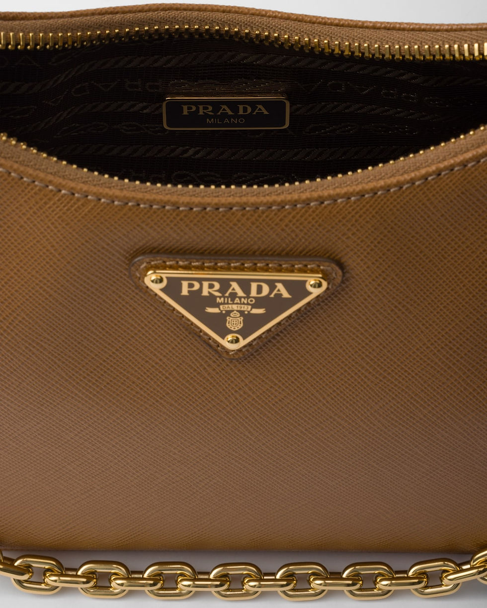 Thumbnail: Prada Re-Edition mini bag in caramel Saffiano leather – view 4
