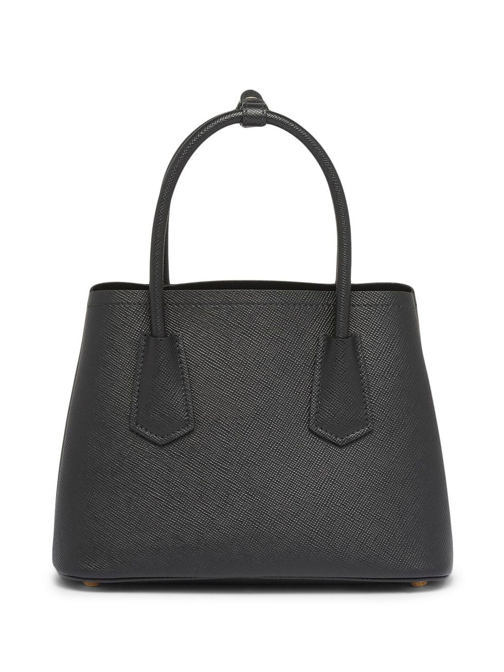 Thumbnail: Prada Double tote, front view with gold hardware and logo patch