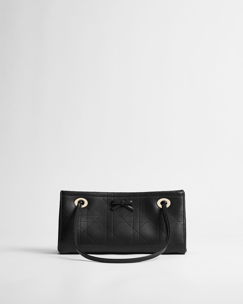 Thumbnail: Dior Promenade East-West shopping bag in Flat Macrocannage calfskin – front view