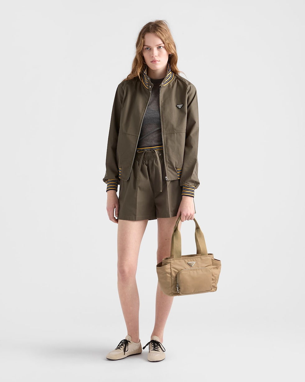 Prada tote bag in camel brown Re-Nylon – view 2