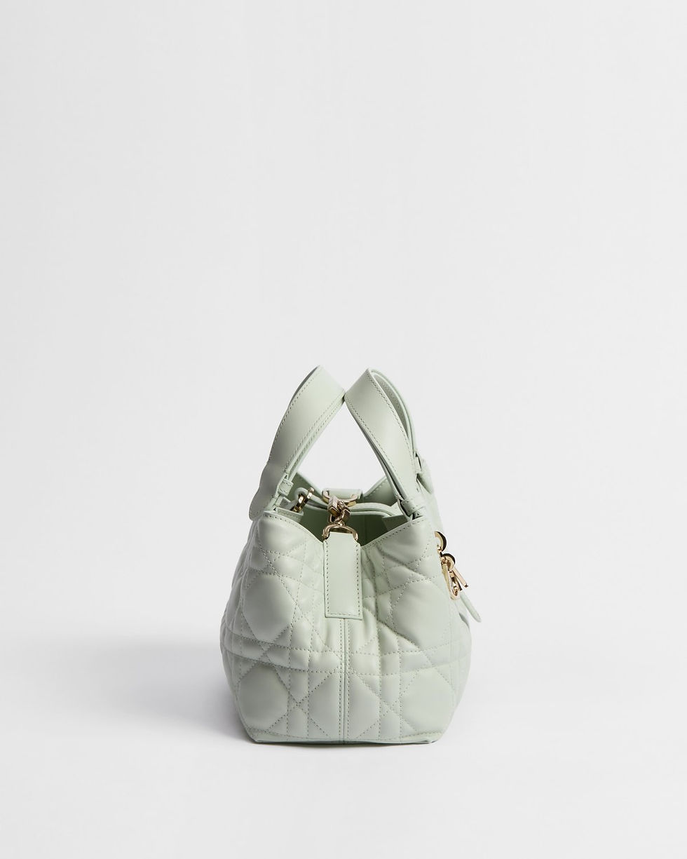 Thumbnail: Dior Toujours Small bag in Soupir green Macrocannage calfskin – view 4