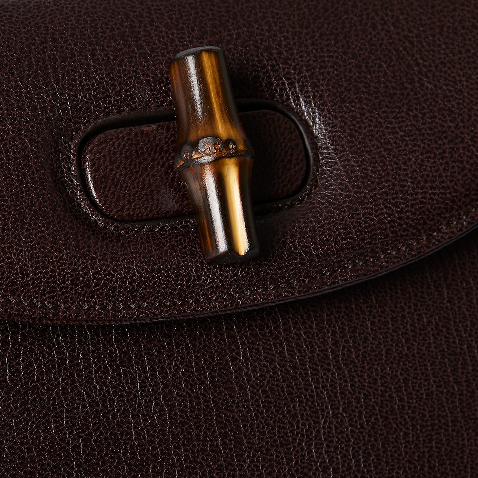 Thumbnail: Gucci Bamboo 1947 small bag - dark brown leather