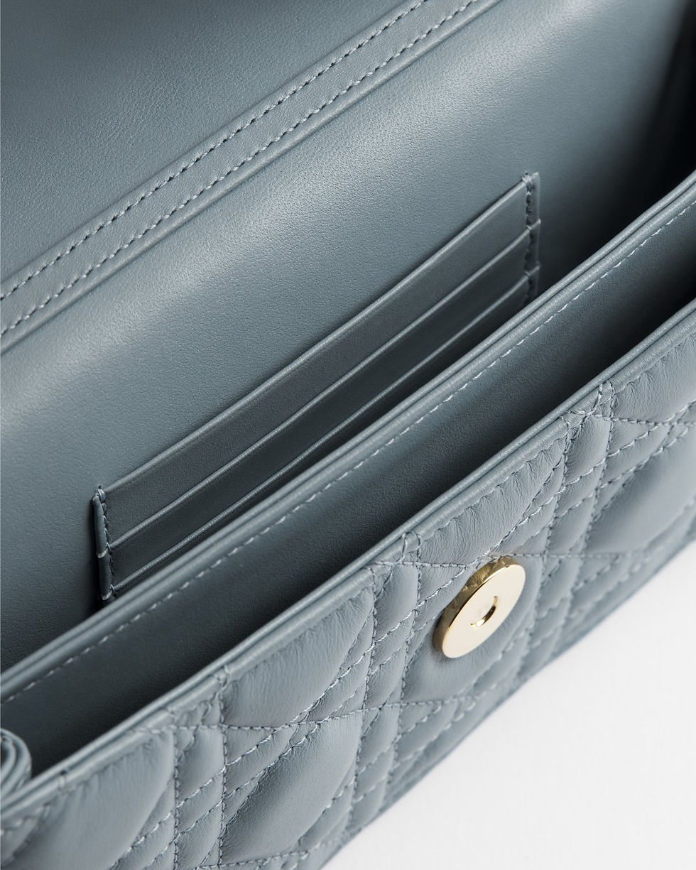 Thumbnail: Dior My Dior Mini bag in cloud blue Cannage lambskin – view 8