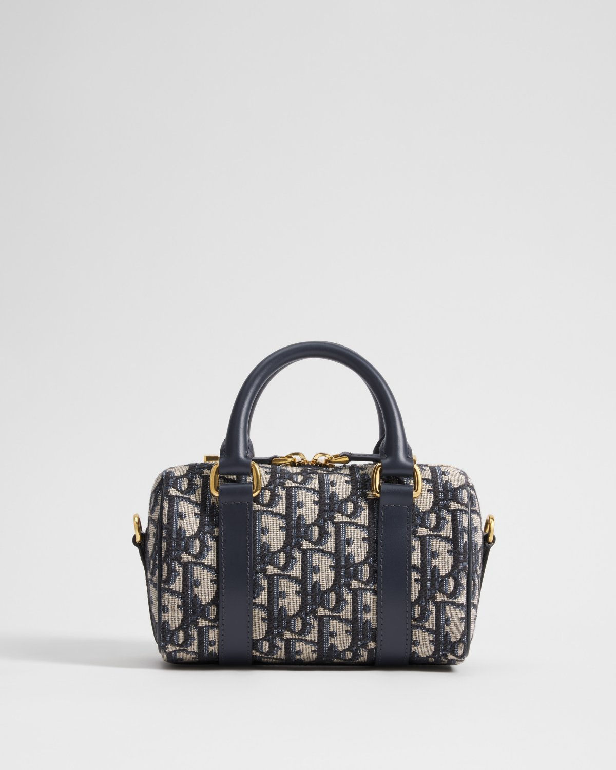 Dior Groove 17 Nano Bag in blue Dior Oblique jacquard – front view
