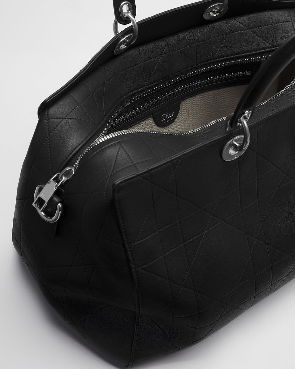 Thumbnail: Dior Large Granville Bag in Black Calfskin – view 3