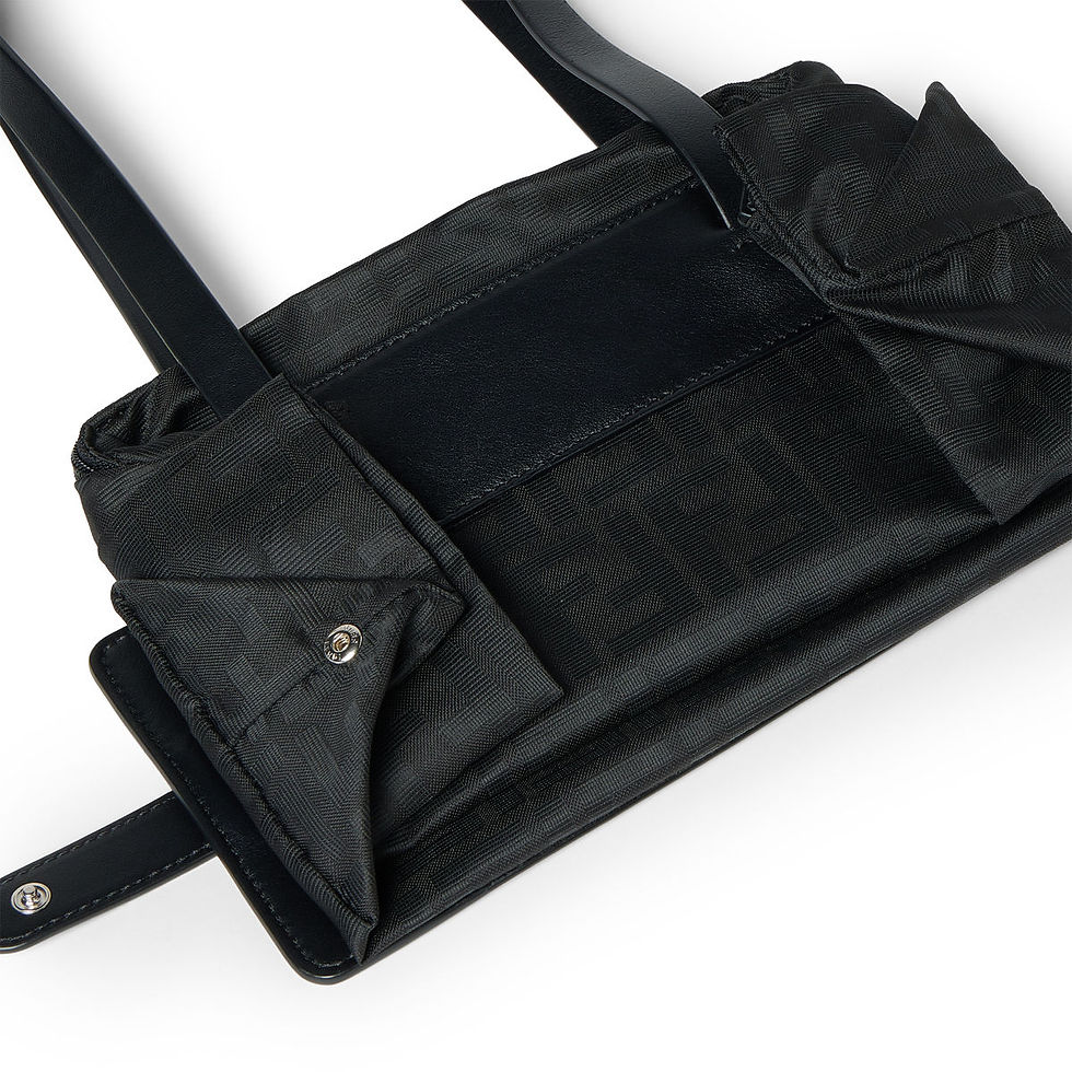 Thumbnail: Fendi North-South Shopper in black Superlight FF Zucca fabric – view 6