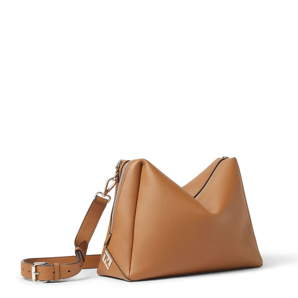 Fendi Lui Large bag in tan full-grain calf leather – front view