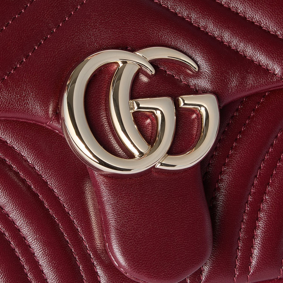 Thumbnail: Gucci GG Marmont small shoulder bag - Rosso Ancora red leather