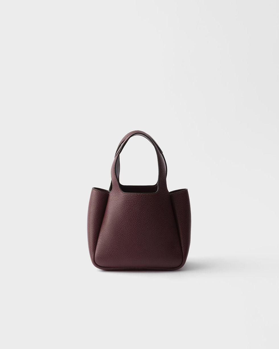 Thumbnail: Prada Liaison mini bag in burgundy leather – view 4