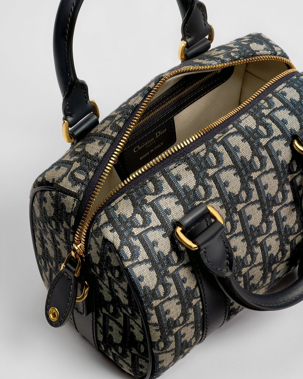 Thumbnail: Dior Soft Groove 20 bag in blue Dior Oblique jacquard – view 8
