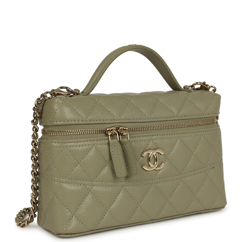 Three-quarter angle showing the shorter top handle of the Trendy silhouette