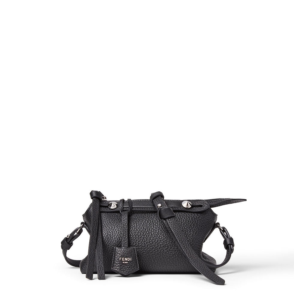 Fendi By The Way Soft Mini bag in black Cuoio Romano leather – view 2