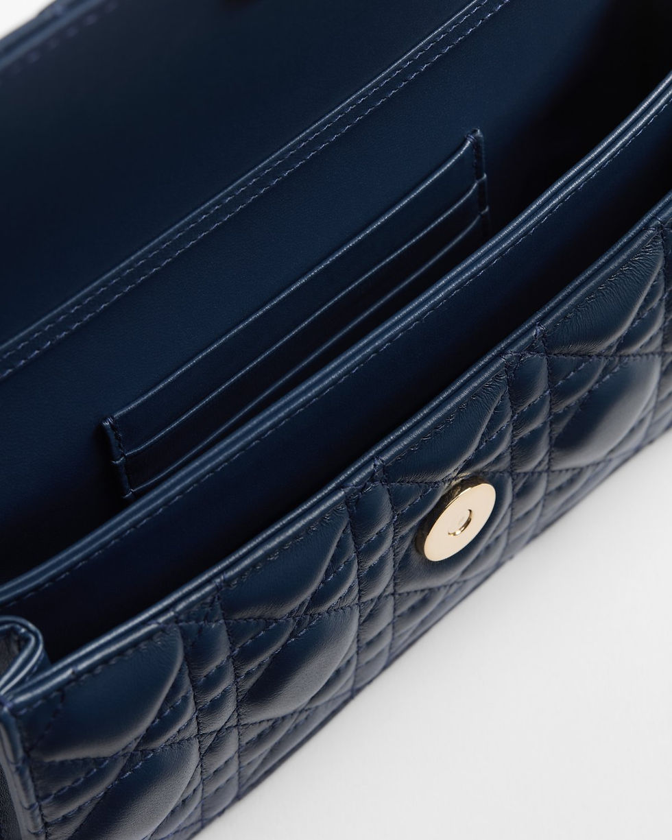 Thumbnail: Dior My Dior Mini bag in deep ocean blue Cannage lambskin – view 3