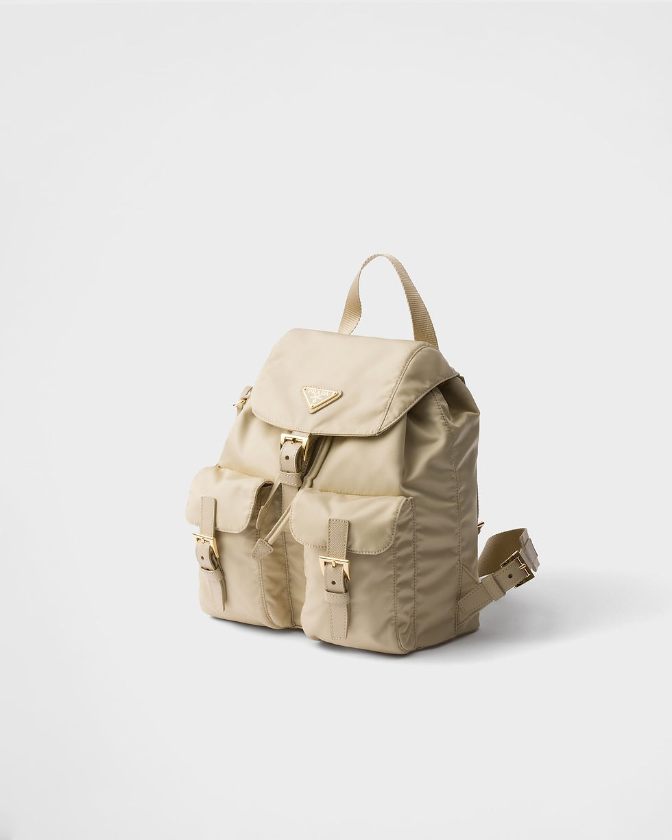 Prada Re-Edition 1978 small backpack in desert Re-Nylon – view 2