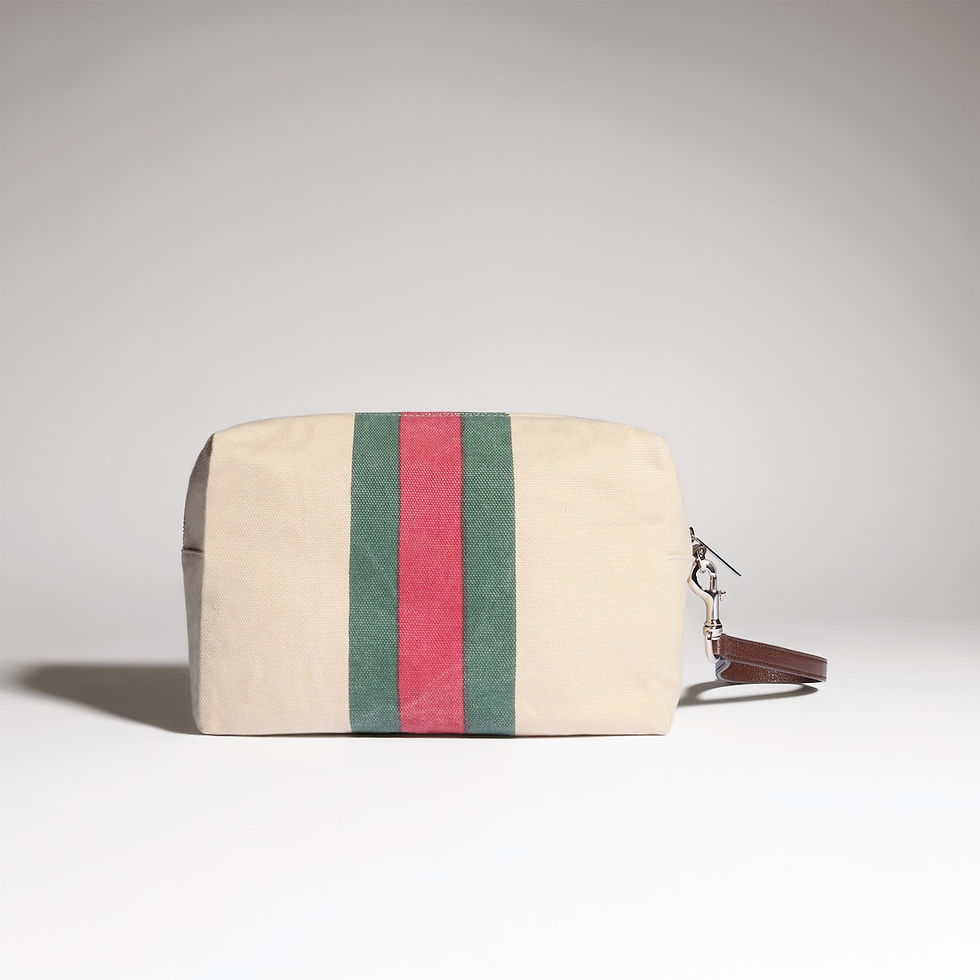 Thumbnail: Gucci Positano small pouch - ivory canvas