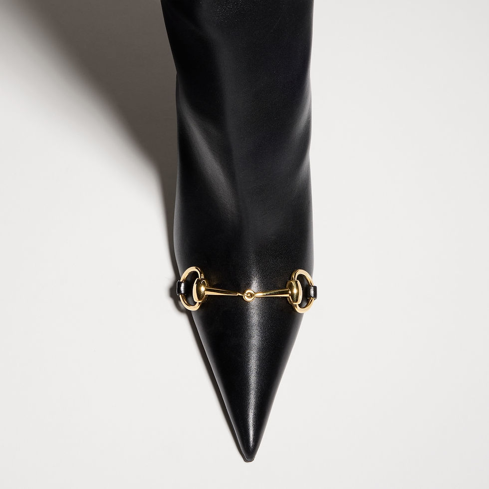 Thumbnail: Gucci Women's Donna slip-on boot - black leather