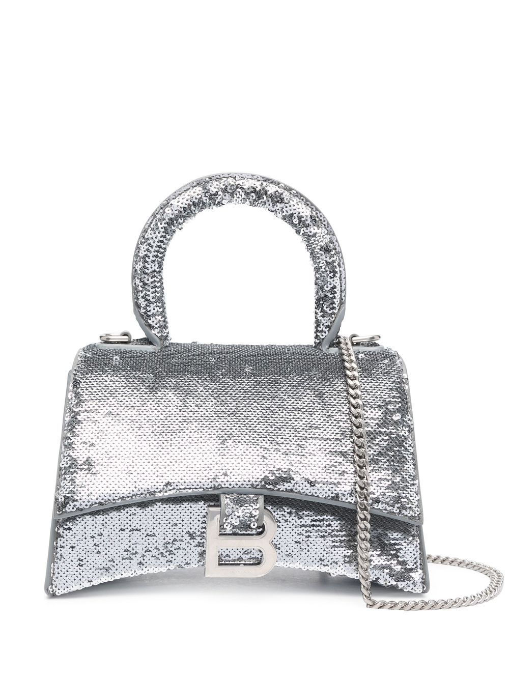 Balenciaga Hourglass Sequined Bag XS