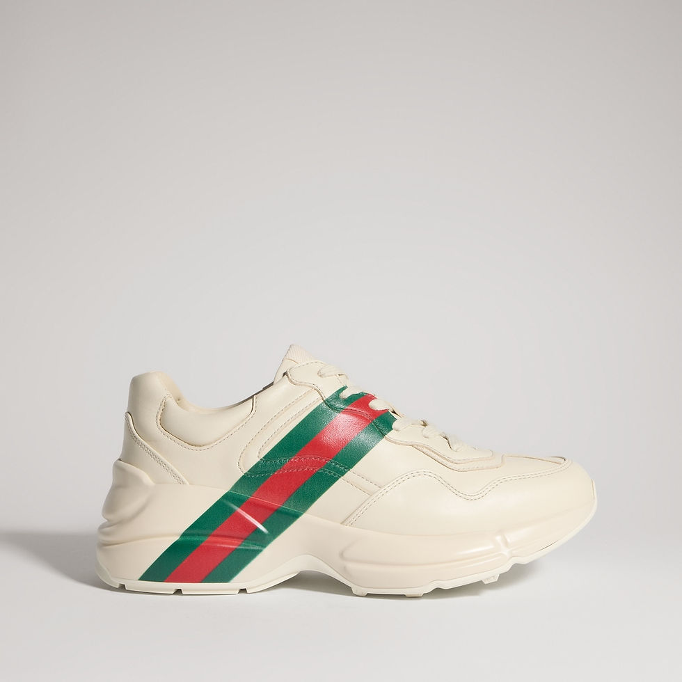 Thumbnail: Gucci Women's Rhyton sneaker - ivory leather