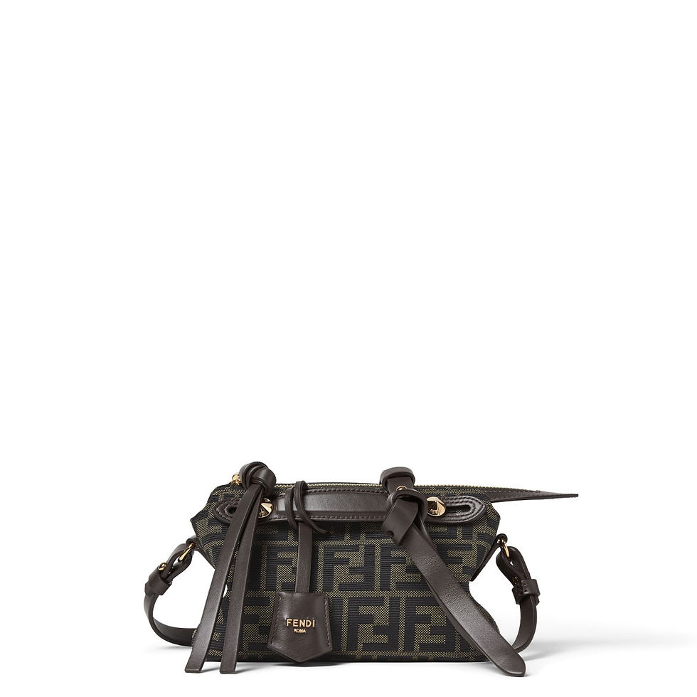 Fendi By The Way Soft Mini bag in brown FF Zucca jacquard – view 2