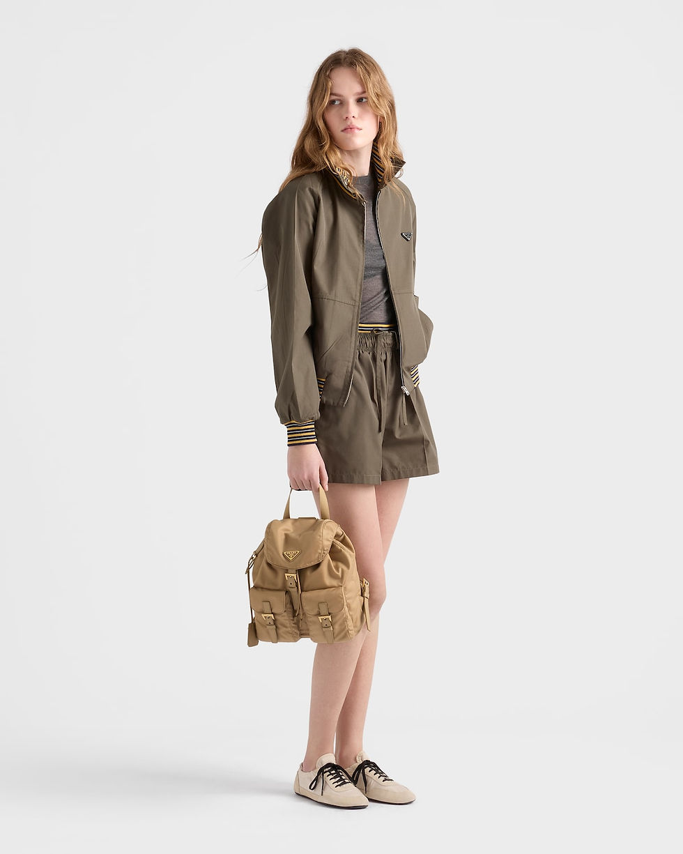 Prada Re-Edition 1978 small backpack in camel Re-Nylon – view 2