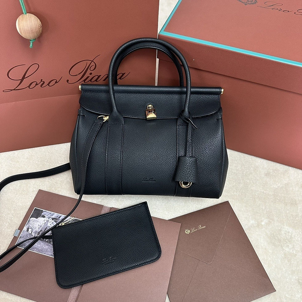 Loro Piana Loom Bag L32 in Black | FairLuxo