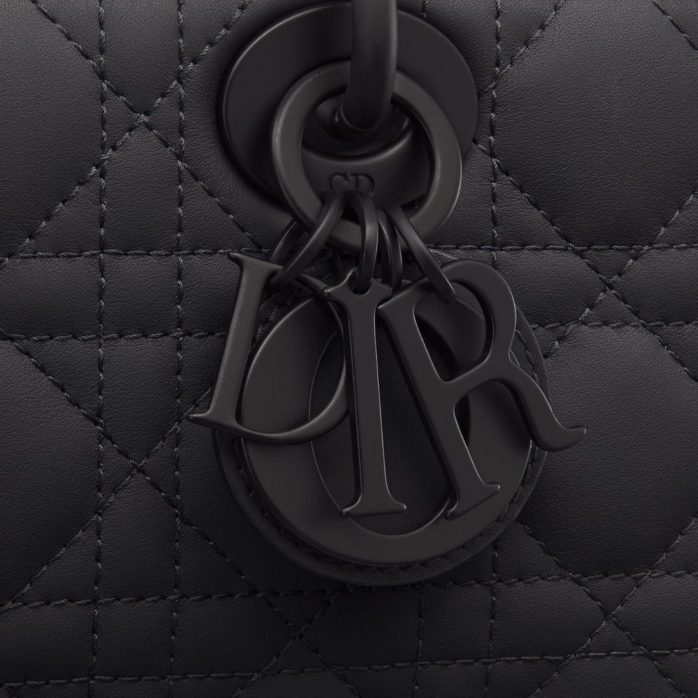 Thumbnail: Dior Small Lady D-Joy bag in black ultramatte Cannage calfskin – view 6