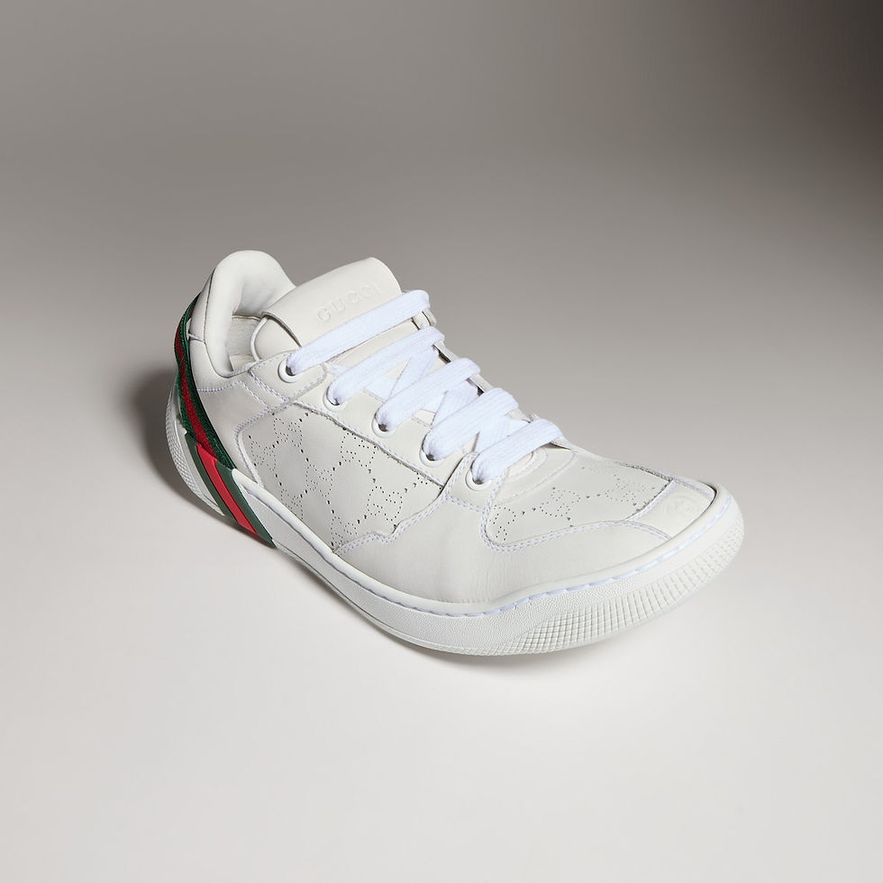 Thumbnail: Gucci Women's Screener sneaker - white GG leather