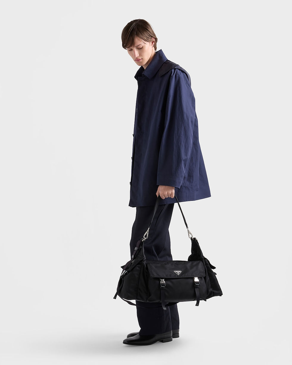 Thumbnail: Prada Explore duffle bag in black Re-Nylon and leather – view 8