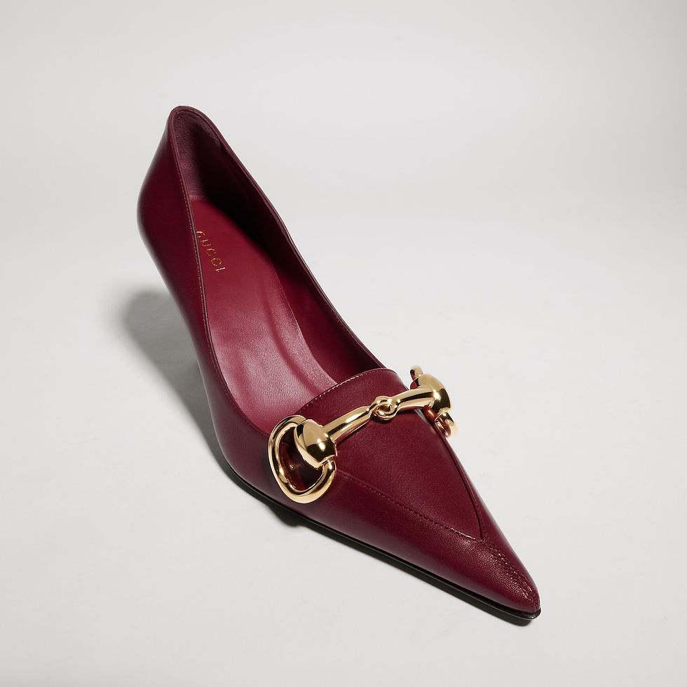 Thumbnail: Gucci Women's Boulevard pump - burgundy leather