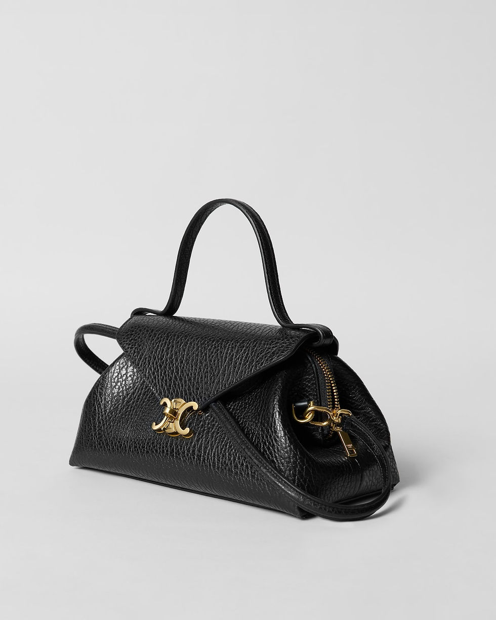 Celine Small Flair Bag in Black XL Grained Calfskin – view 2
