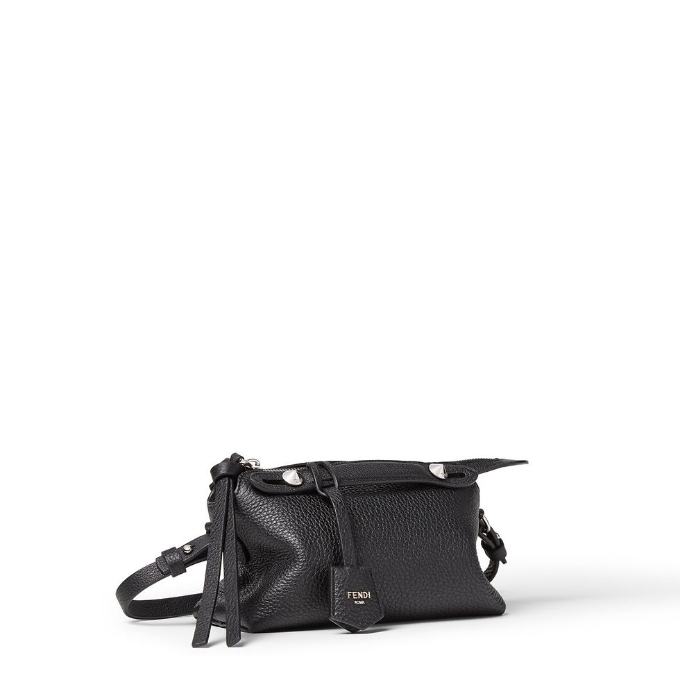 Thumbnail: Fendi By The Way Soft Mini bag in black Cuoio Romano leather – view 3