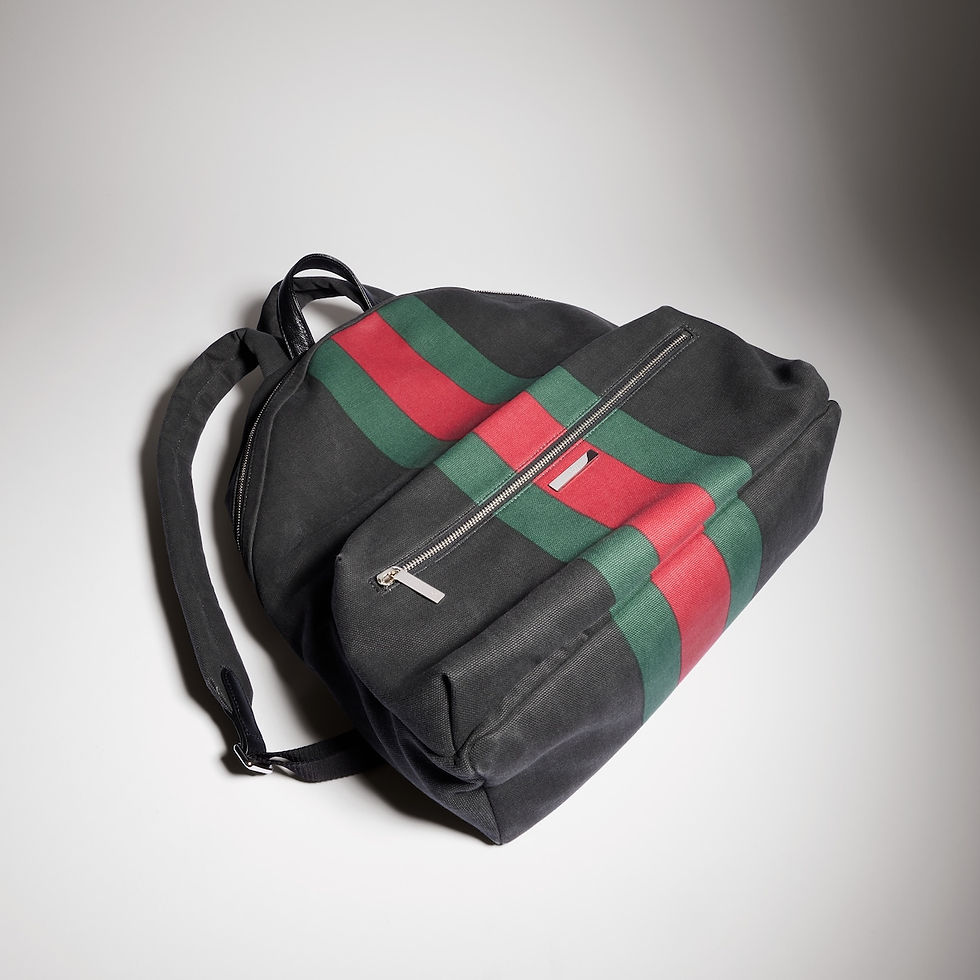 Thumbnail: Gucci Positano large backpack - black canvas