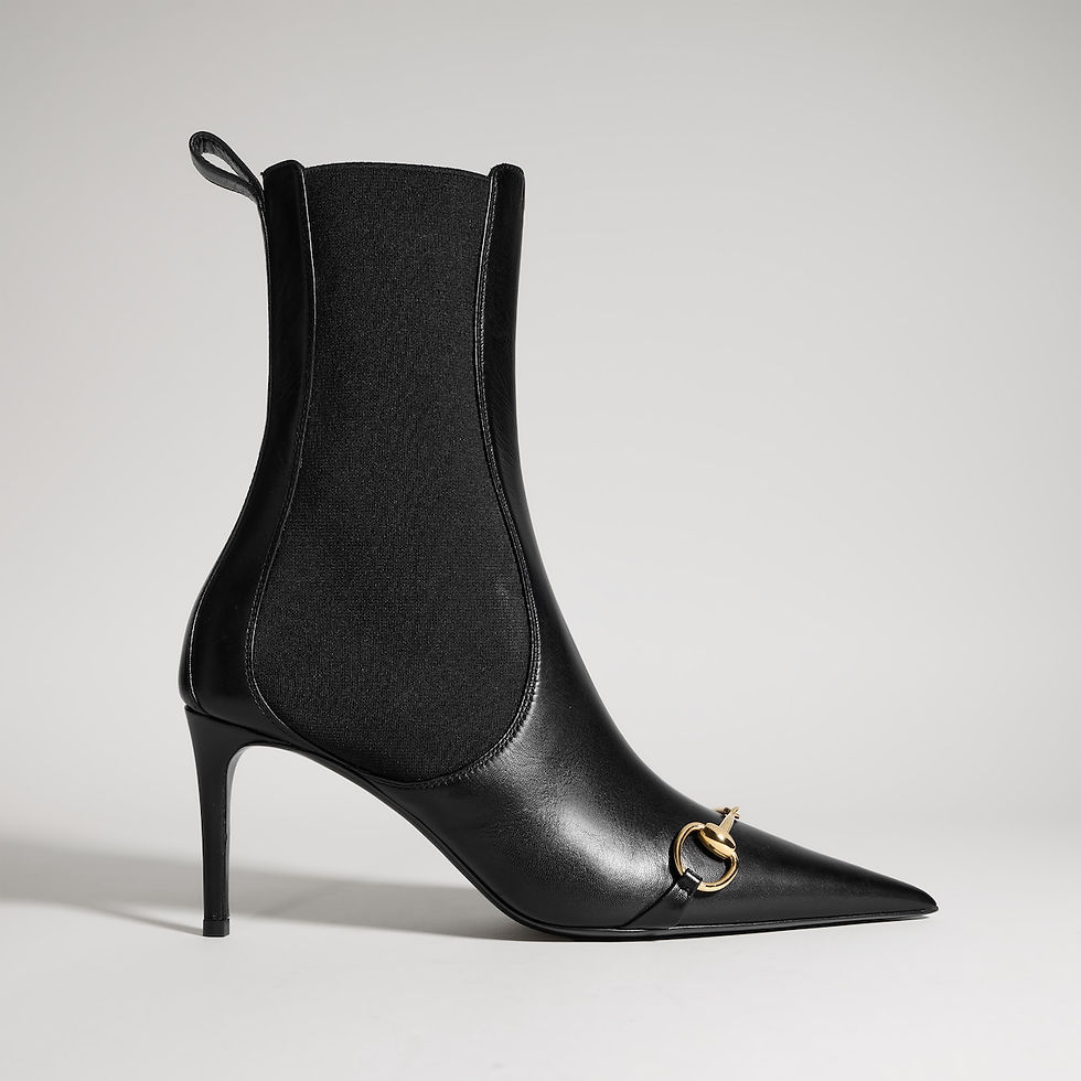 Thumbnail: Gucci Women's Donna bootie - black leather