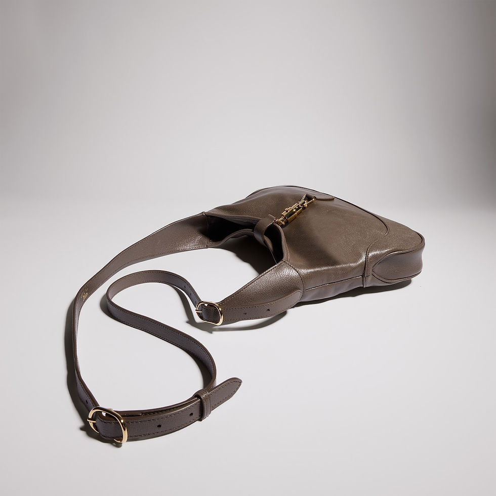 Thumbnail: Gucci Jackie 1961 medium shoulder bag - dark taupe leather