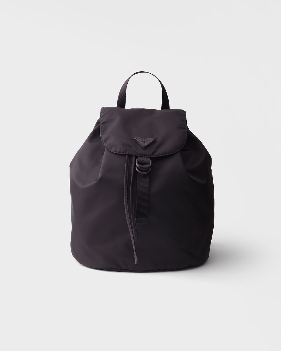 Prada backpack in black Re-Nylon – front view