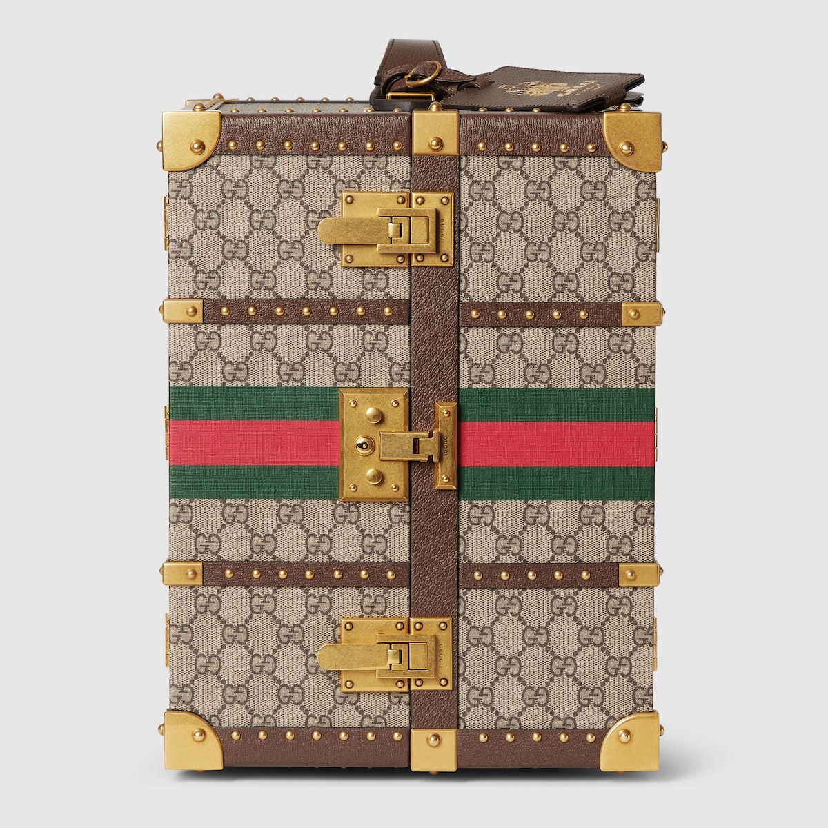 Gucci Savoy large champagne case - beige and ebony GG Supreme