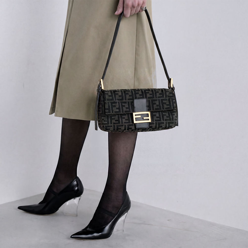Fendi Baguette 26424 bag in brown FF Zucca jacquard – view 2
