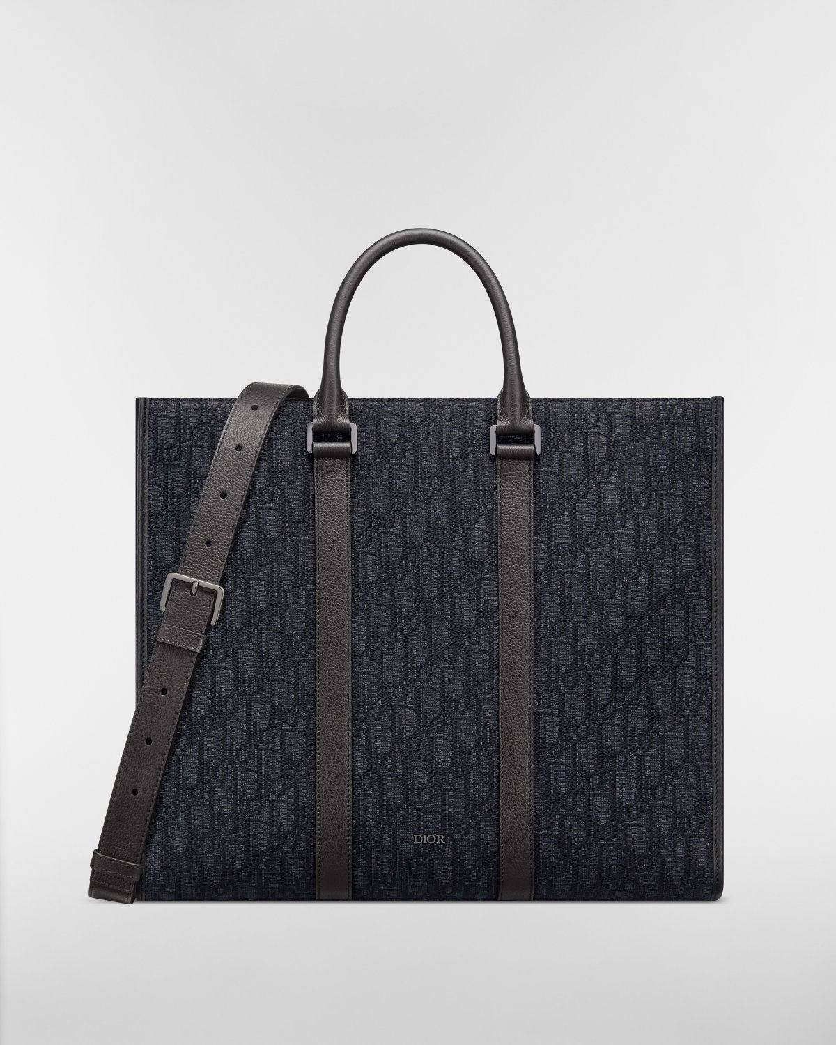 Dior Affaires East-West tote bag in black Dior Oblique jacquard – front view