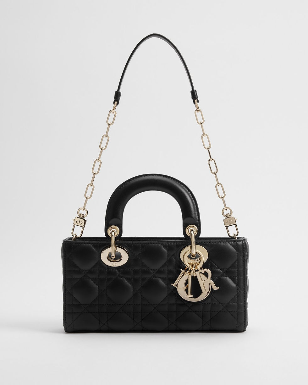 Thumbnail: Dior Small Lady D-Joy bag in black Cannage lambskin – view 2