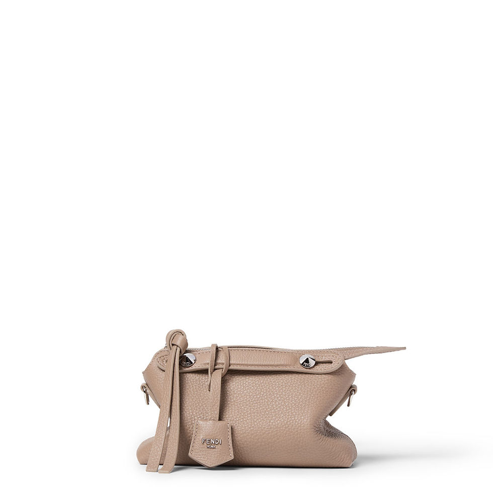 Fendi By The Way Soft Mini bag in rope Cuoio Romano leather – front view
